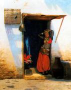 Woman of Cairo at her Door